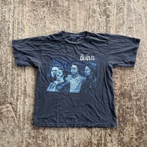 VINTAGE THE BEATLES APPLE ERA BAND TEE SHIRT GRAPHIC MENS SMALL BLACK